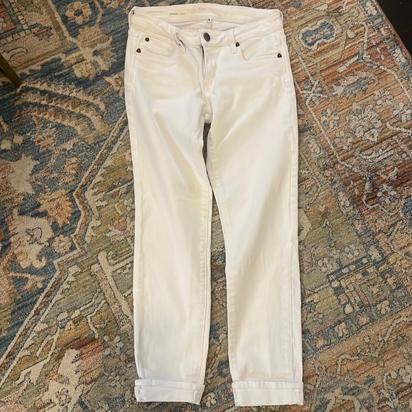 Kut from the Kloth - size 0, white; Catherine boyfriend jeans. - Picture 1 of 4